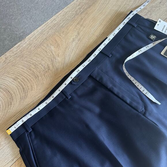 Lauren Ralph Lauren Edgewood Wool Blend Navy Blue Trouser Pant 42x30 - Picture 8 of 9